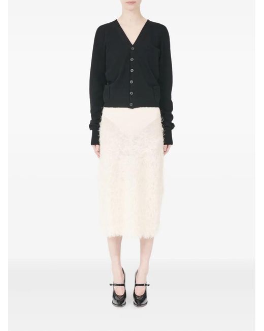 Maison Margiela Black Wool Cardigan
