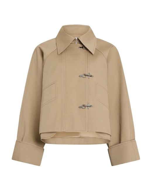 Patou Natural Oversized Cropped Jacket