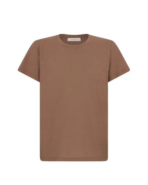 Slowear Brown Crew-Neck T-Shirt