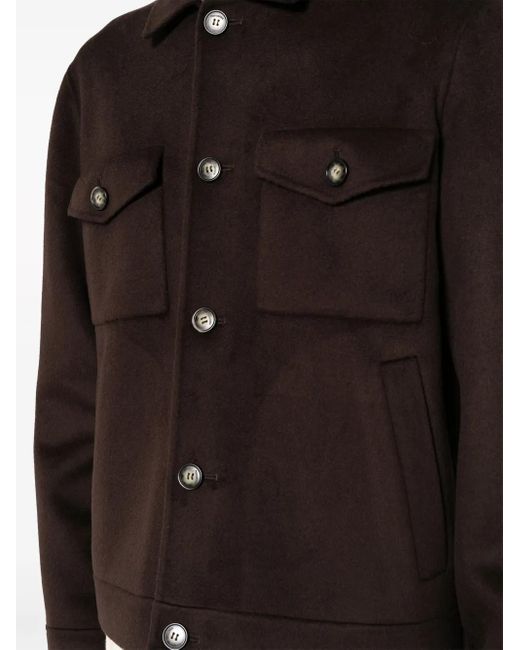 Nanushka Rhys Hemdjacke Mit Gebürstetem Effekt in Black für Herren