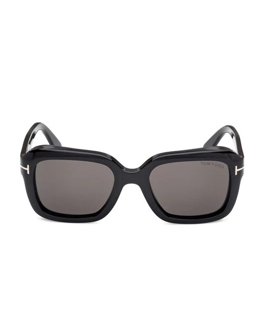 Tom Ford Gray Square-Frame Sunglasses