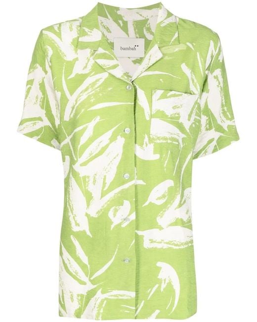 Bambah Green Linden Short-Sleeve Shirt