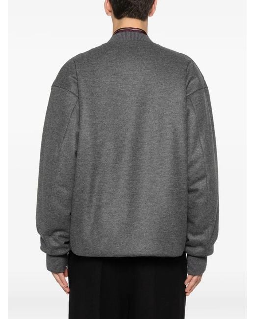 Jil Sander Gray Veste À Fermeture Zippée for men