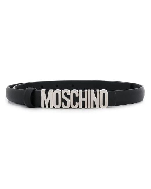 Moschino Riem Met Logo in het Black