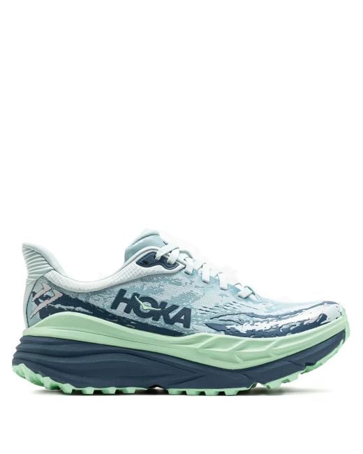 Hoka One One Blue Stinson 7 Logo-Print Sneakers
