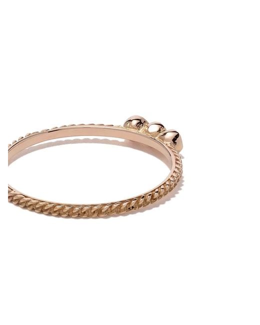 Wouters & Hendrix Multicolor 18Kt Rose Chain Diamond Ring