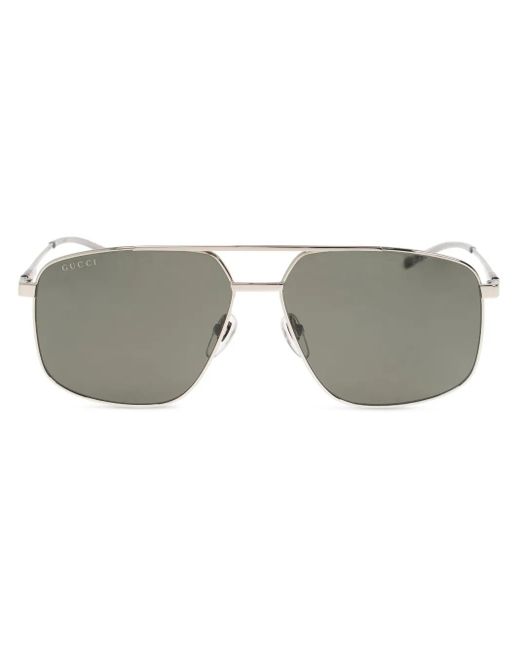 Gucci Gray Navigator Sunglasses
