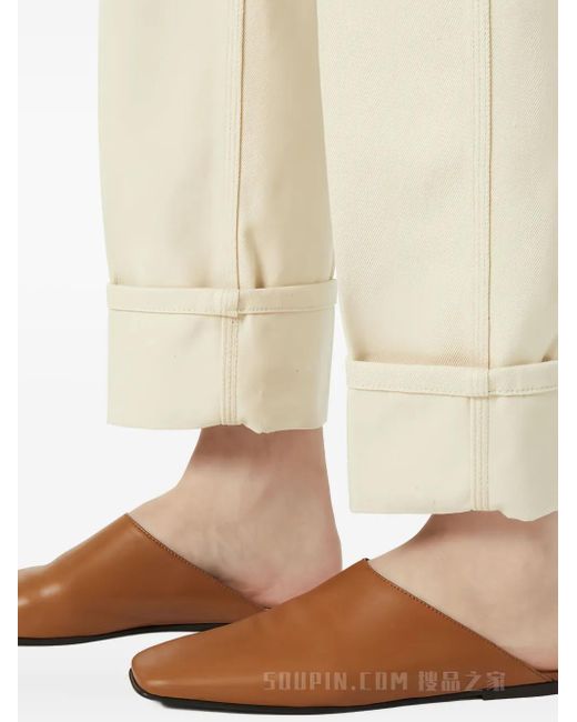Loro Piana ロゴパッチ パンツ Natural