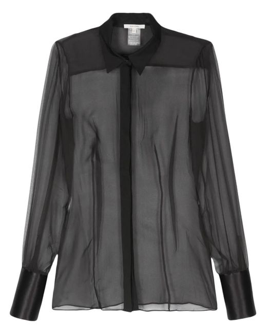 Nensi Dojaka Black Hemd Aus Seidenmuslin