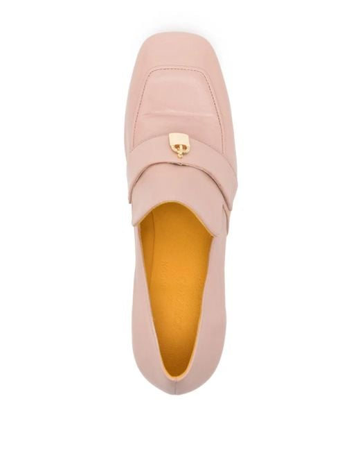Madison Maison Pink Lock 55Mm Leather Pumps