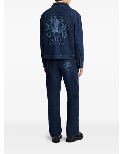 Etro Jacke Aus Baumwolle in Blue für Herren
