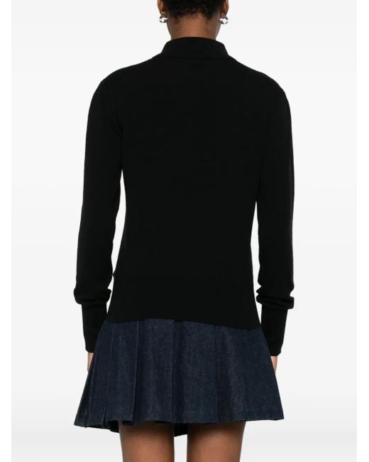 La Petite Robe Di Chiara Boni Sweater Verfraaid Met Kristallen in het Black