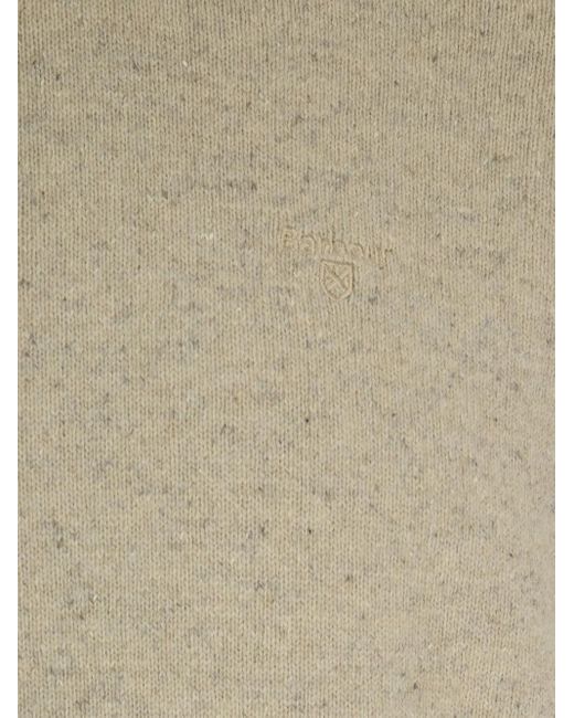 Barbour Natural Speckled Crew-Neck Sweater for men