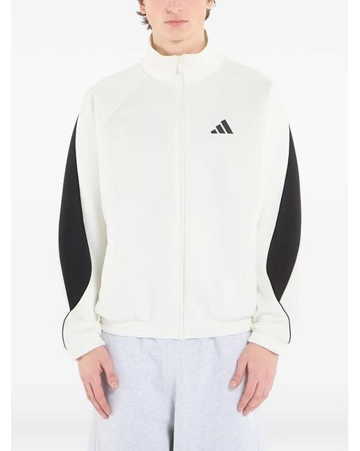 Adidas White Veste De Survêtement Stadium for men