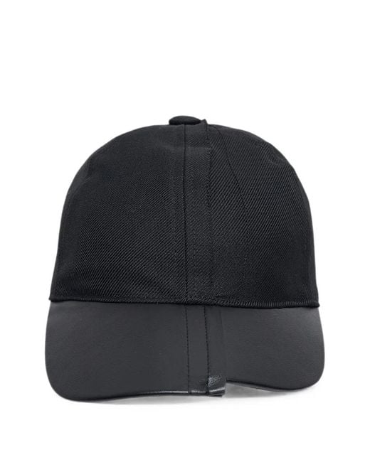 Comme des Garçons Black Panelled Cap for men