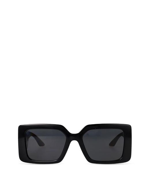Versace Black Eckige Greca Sonnenbrille