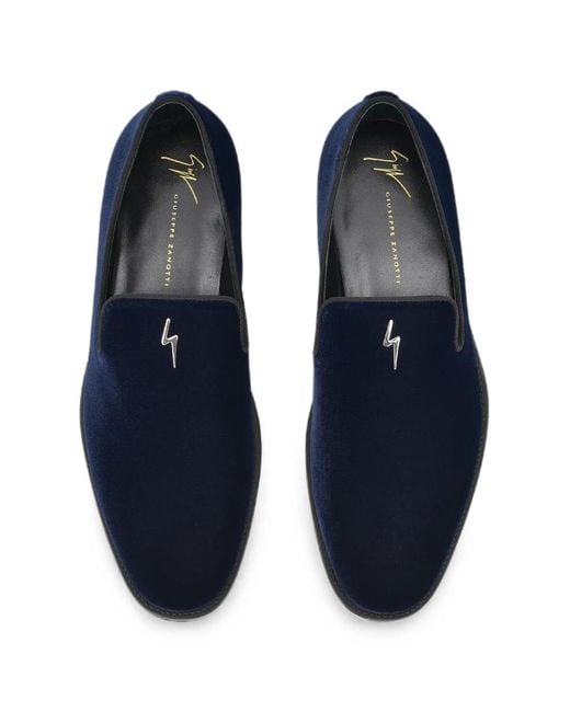Giuseppe Zanotti Blue G-Flash Loafers for men