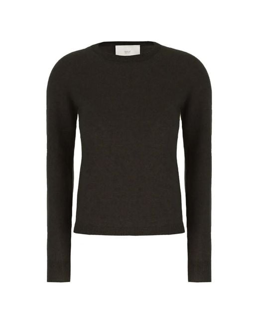 Vanisé Black Crew-Neck Long-Sleeve Sweater