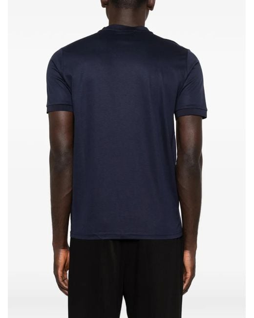 John Richmond Blue Logo-Detail T-Shirt for men