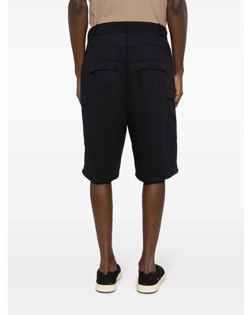 Amir Slama Black Cargo-Pocket Bermuda Shorts for men