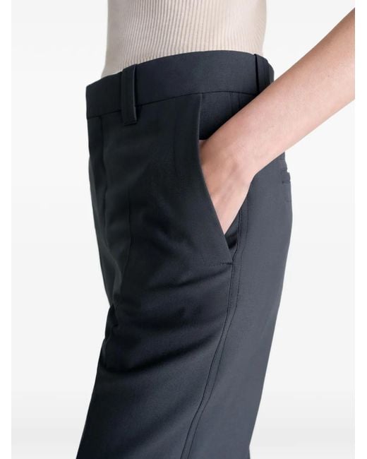 Lemaire Blue Tailored Straight Trousers