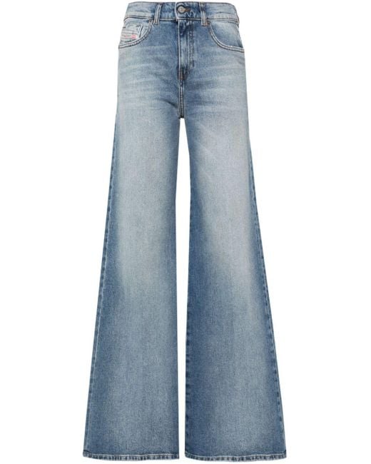 DIESEL Blue 1978 D-akemi 0dqad Bootcut Jeans