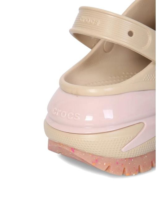 CROCSTM Pink Classic Mega Crush Sandals