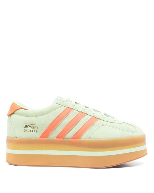 Adidas Yellow Gazelle Stack Sneakers