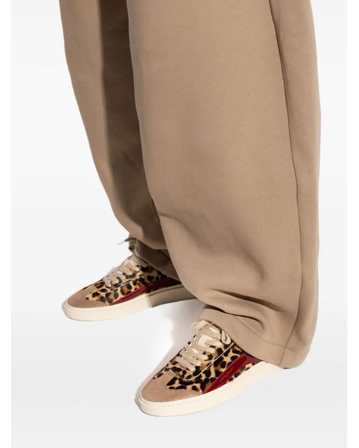 DSquared² Brown Lace-Up Low Top Sneakers