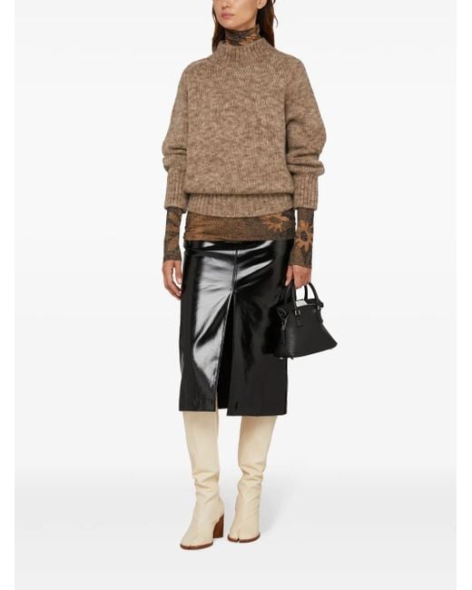 Maison Margiela Natural Tabi 80Mm Knee-High Boots