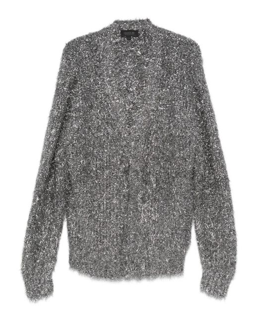 Lacoste Gray V-Neck Cardigan for men