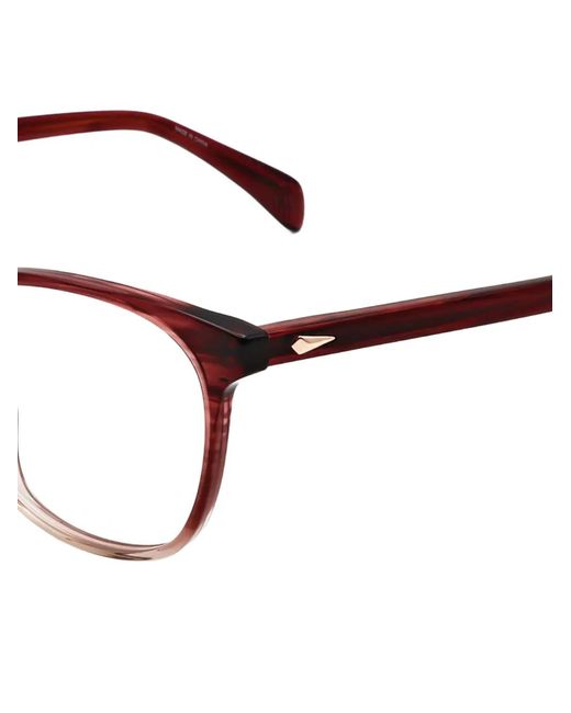 Rag & Bone Brown Horn-Effect Squared-Frame Glasses