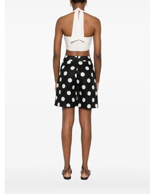 Cala De La Cruz White Fiji Crop Top