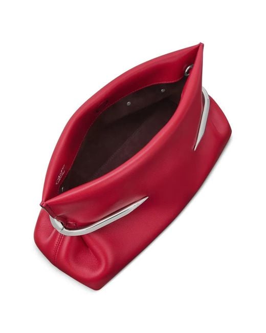 Givenchy Red Pinch Soft Calf Leather Clutch Bag