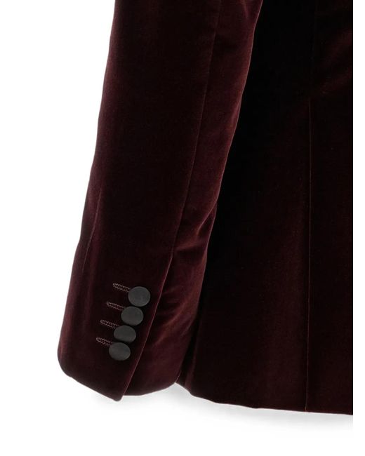 Pal Zileri Black Velvet Single-Breasted Blazer for men