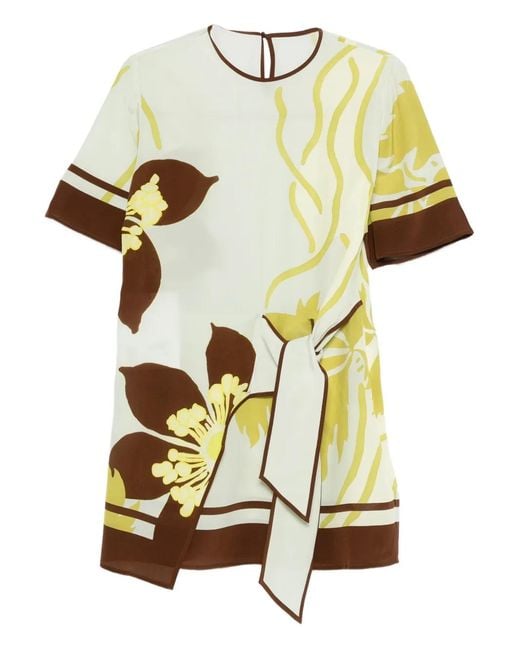 Robe Courte Amaia À Fleurs Sir en coloris White