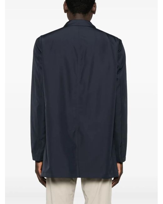 Herno Blue Classic-Collar Jacket for men