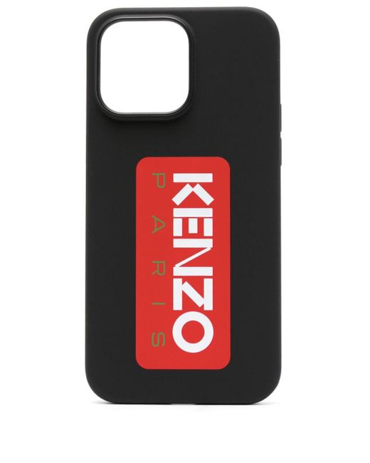 KENZO Red Logo-embossed Iphone 14 Max Case for men