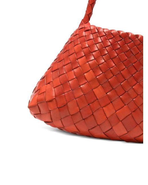 Dragon Diffusion Rosanna Woven Braided Tote Bag in Red | Lyst
