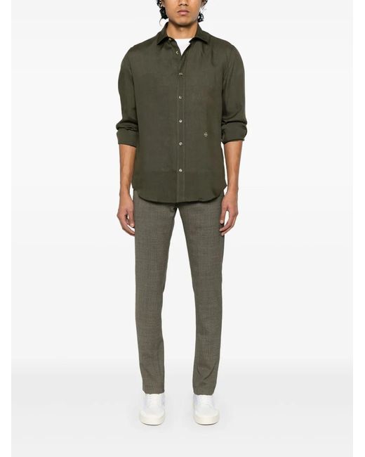 Jacob Cohen Gray Logo-Patch Trousers for men