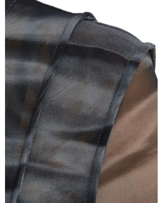 Samsøe & Samsøe Gray Kleid mit Netzeinsatz
