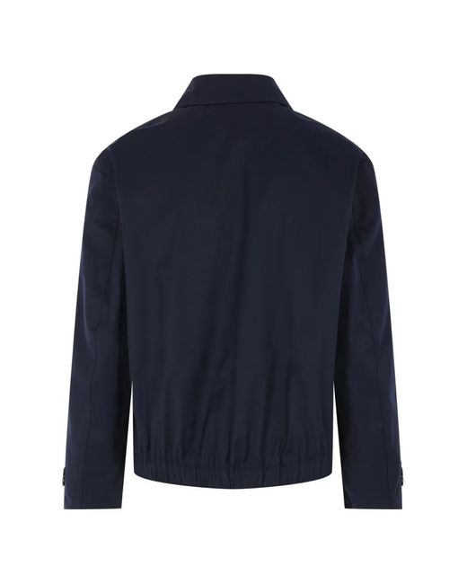 Hevò Blue Isoladisanpietro Button Jacket for men