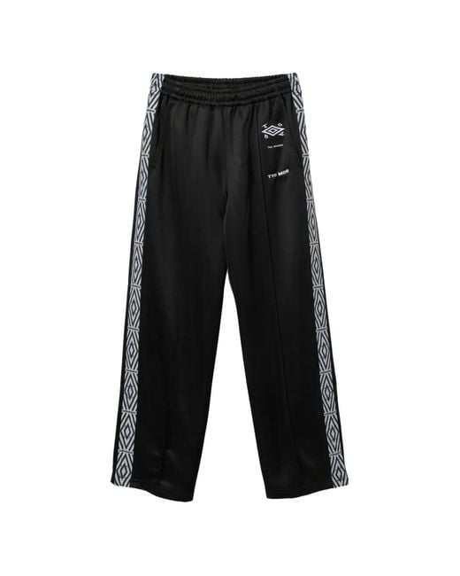 Toga Black X Umbro Logo-Embroidered Track Pants for men