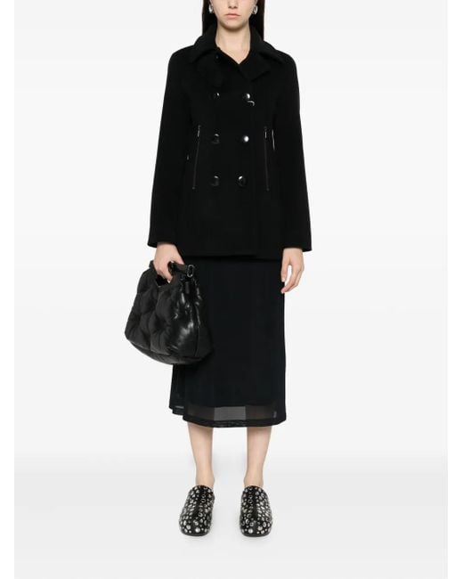 Akris Punto Black Double-Breasted Jacket