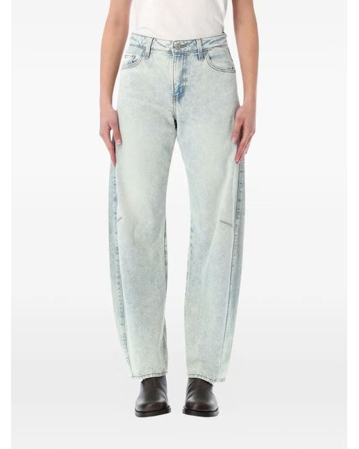 Levi's Blue Baggy Dad Barrel Jeans
