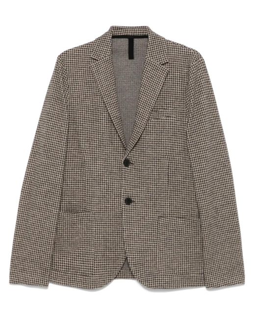 Blazer con motivo pied de poule Harris Wharf London de hombre de color Brown