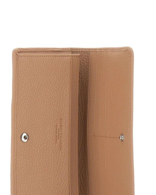 Gianni Chiarini Natural Pebbled Grained Wallet