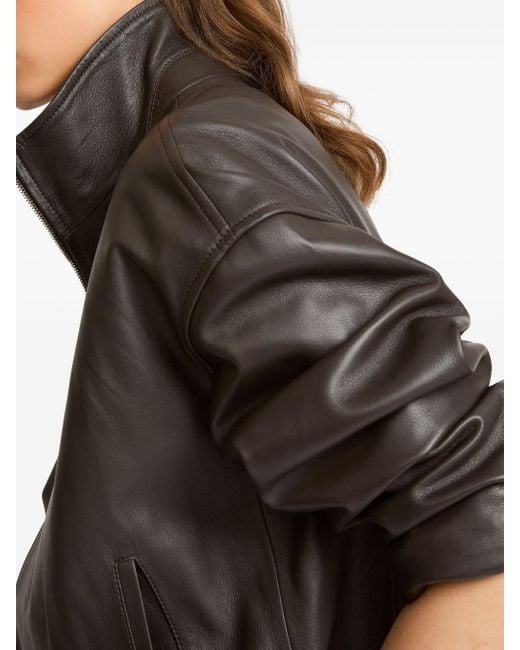 Yves Salomon Black Leather Jacket