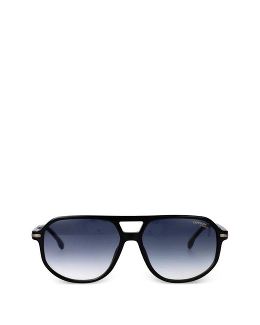 Carrera Blue Pilot-Frame Logo-Print Sunglasses for men