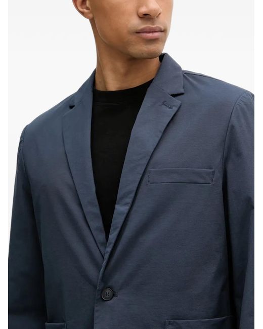 Lindbergh Blue Notch-Lapel Single-Breasted Suit for men